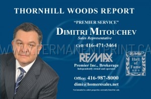 Toronto Postcards Printing, Real Estate Agent Postcard