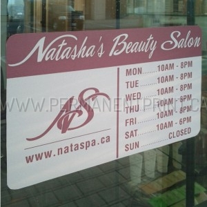 Full Color Window Decals Toronto