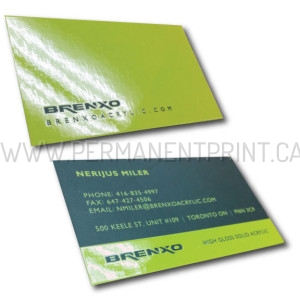 Raised Gloss Business Card