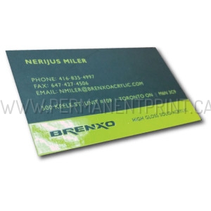Raised Gloss Business Cards